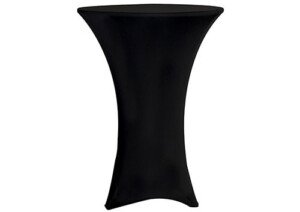 Cocktail Table Black Spandex Cover Linen